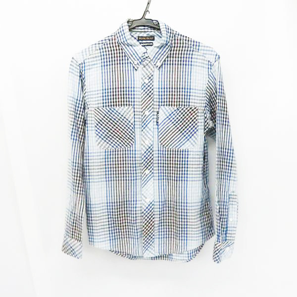 実際に弊社で買取させて頂いたBLUE BLUE/ブルーブルー INDIGO DYE チェック柄長袖シャツ 2