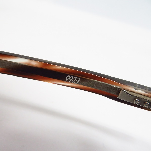 実際に弊社で買取させて頂いた999.9/フォーナインズ フルリム メガネフレーム/ 眼鏡フレーム/レンズなし NP-65の画像 5枚目