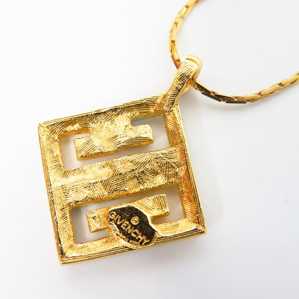 実際に弊社で買取させて頂いたGIVENCHY/ジバンシイ Gロゴ ラインストーン ネックレスの画像 1枚目