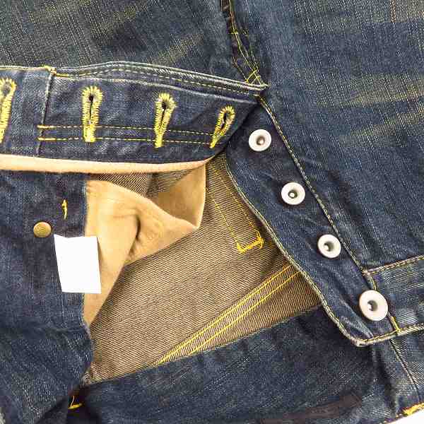 実際に弊社で買取させて頂いたthe viridi-anne/ザヴィリジアン ボタンフライデニムパンツ/46の画像 2枚目