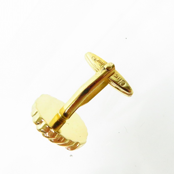 実際に弊社で買取させて頂いたChristian Dior/クリスチャンディオール ロゴ入り ネクタイピン/ピンバッジ/カフス 3点セットの画像 5枚目