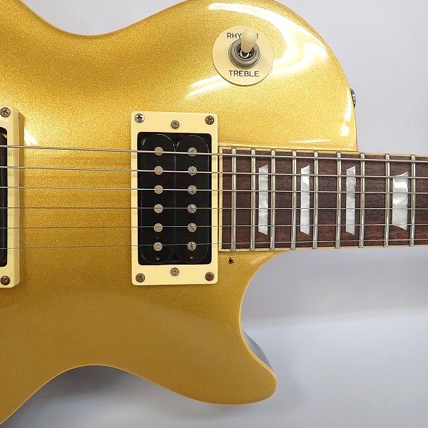 実際に弊社で買取させて頂いた★Epiphone/エピフォン Les Paul Classic Gold Top/レスポール クラシック ゴールドトップ ソフトケース付の画像 4枚目