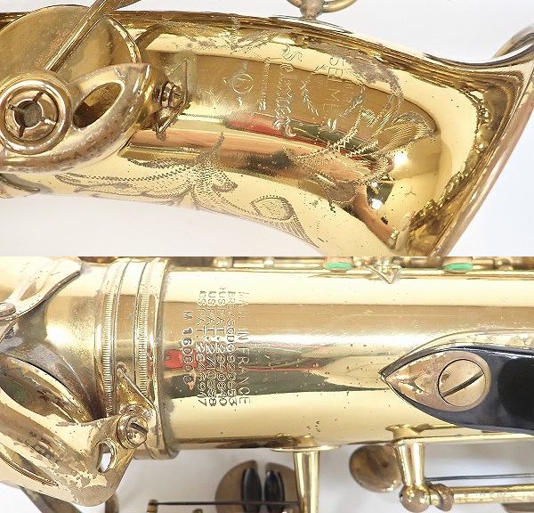 実際に弊社で買取させて頂いた★SELMER/セルマー アルトサックス MARK Ⅵ 彫刻有り アメセル 16万台 ソフトケース付 の画像 3枚目