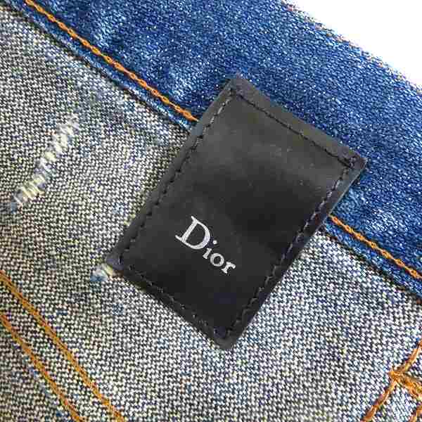 実際に弊社で買取させて頂いた【JPタグ】Dior HOMME/ディオール オム ウォッシュ/ダメージ加工 スキニーデニムパンツ 27の画像 2枚目