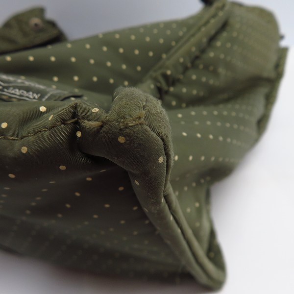 実際に弊社で買取させて頂いたHEAD PORTER/ヘッドポーター OLIVEDRAB トートバッグ ドットの画像 6枚目