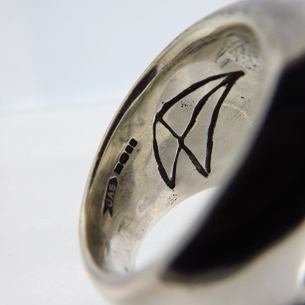 実際に弊社で買取させて頂いたCRAZY PIG/クレイジーピッグ LARGE EVIL SKULL/ラージ エビル スカルリング ＃27/15号の画像 6枚目