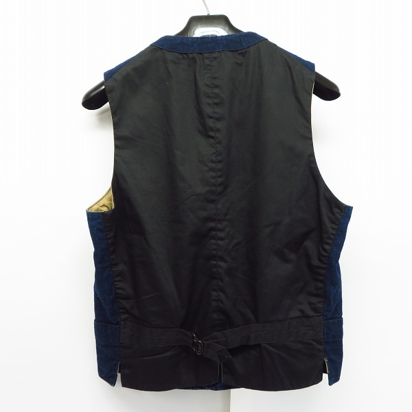 実際に弊社で買取させて頂いたMister Freedom x SUGAR CANE ミスターフリーダム×シュガーケーン INDIGO CANVAS RANGE VEST 切替 デニムベスト SC12516/36
 の画像 1枚目