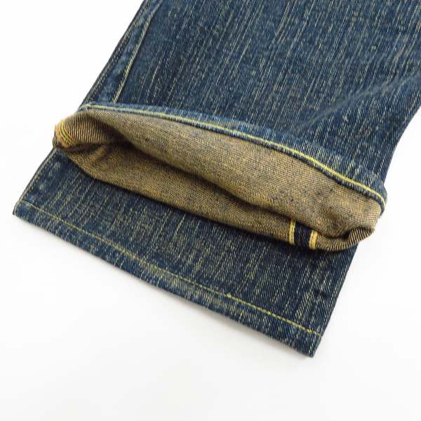 実際に弊社で買取させて頂いたSUGAR CANE/シュガーケーン ユーズド加工砂糖黍デニムレギュラーストレートジーンズ/W33L34の画像 6枚目