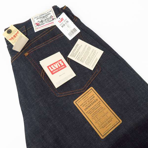 未使用】LEVIS/リーバイス 201xx/1920年復刻モデル 布パッチ 青耳 米国