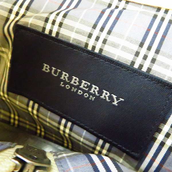 実際に弊社で買取させて頂いたBurberry LONDON/バーバリー ロンドン 裏地チェック ジップアップブルゾン size：Ｌの画像 2枚目