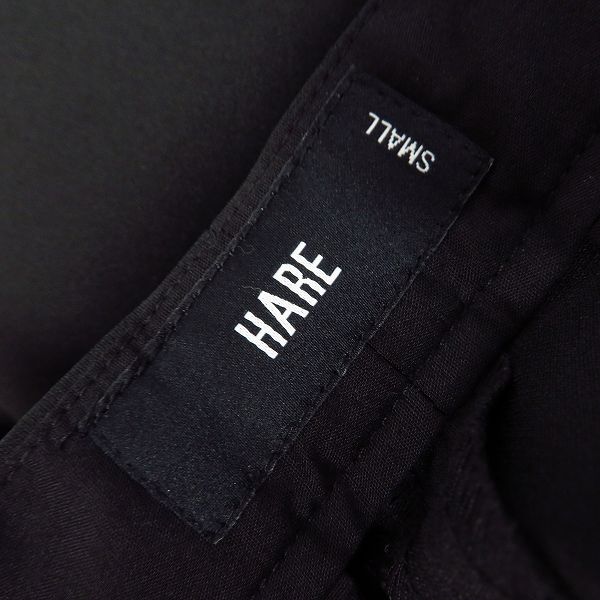 実際に弊社で買取させて頂いたHARE/ハレ TトロミST スラックスパンツ ブラック HA010119AD/Sの画像 3枚目