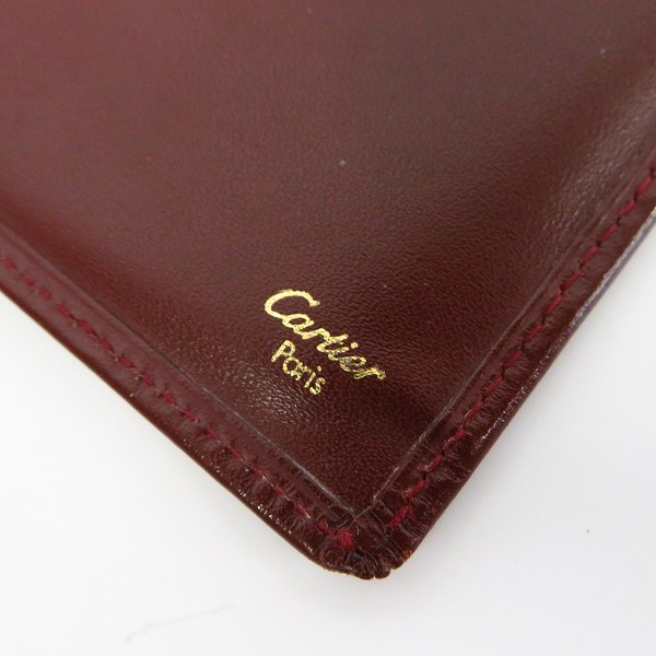 実際に弊社で買取させて頂いたCartier/カルティエ マストライン 札入れ 長財布/ロングウォレットの画像 4枚目