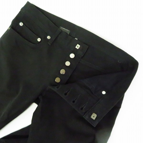 実際に弊社で買取させて頂いた【JPタグ】Dior HOMME/ディオールオム 07SS ストレッチ ブラックデニムパンツ 7E3110460187/W28の画像 2枚目