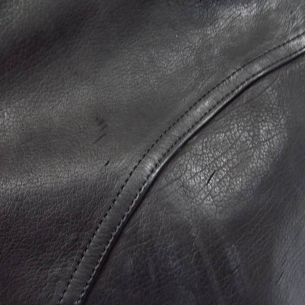 実際に弊社で買取させて頂いたBACKLASH/バックラッシュ ジャパンカーフ ダブルライダースジャケット 1368-02/Sの画像 8枚目