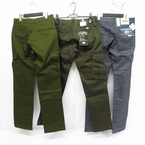 実際に弊社で買取させて頂いた【未使用】Wrangler/ラングラー EDWIN/エドウィン Dickies/ディッキーズ パンツ/ボトムス size：S/M/29 3点セットの画像 1枚目