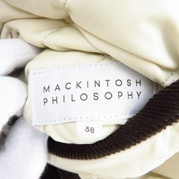 実際に弊社で買取させて頂いたMACKINTOSH PHILOSOPHY/マッキントッシュ フィロソフィー キルティングリバーシブルフーディーベスト/38の画像 5枚目
