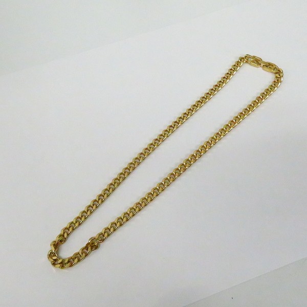 実際に弊社で買取させて頂いたGIVENCHY/ジバンシイ Gロゴ ゴールドカラー ネックレスチェーンの画像 4枚目