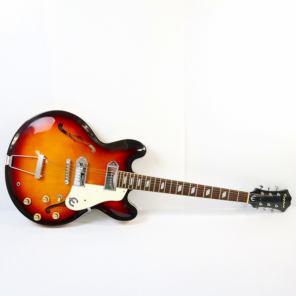 実際に弊社で買取させて頂いた★Epiphone/エピフォン casino VC カジノ フルアコ エレキギター ハードケース付きの画像 1枚目