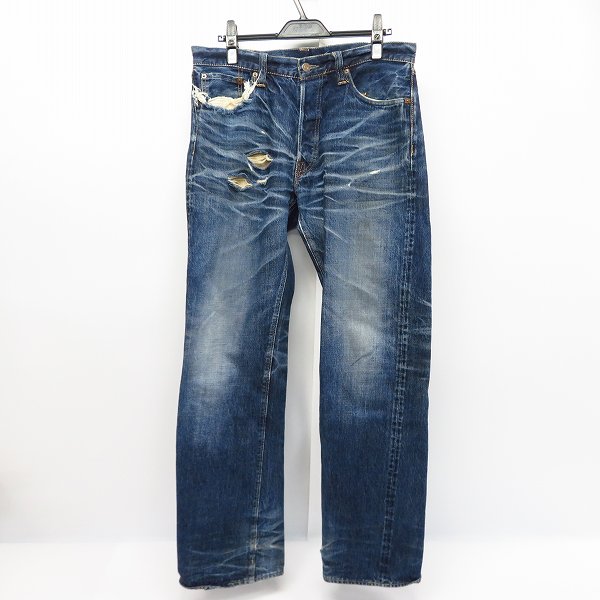 実際に弊社で買取させて頂いたSUGARCANE/シュガーケーン 901 スターペイント ダメージデニムパンツ/W32×L32