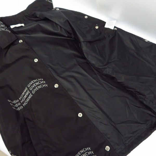 実際に弊社で買取させて頂いた【JPタグ】GIVENCHY/ジバンシイ コーチジャケット STUDIO HOMME  BM00C712MB/46の画像 2枚目