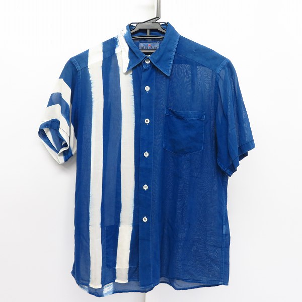 実際に弊社で買取させて頂いたBLUE BLUE/ブルーブルー ARIGATO ストライプライン 半袖シャツ 1