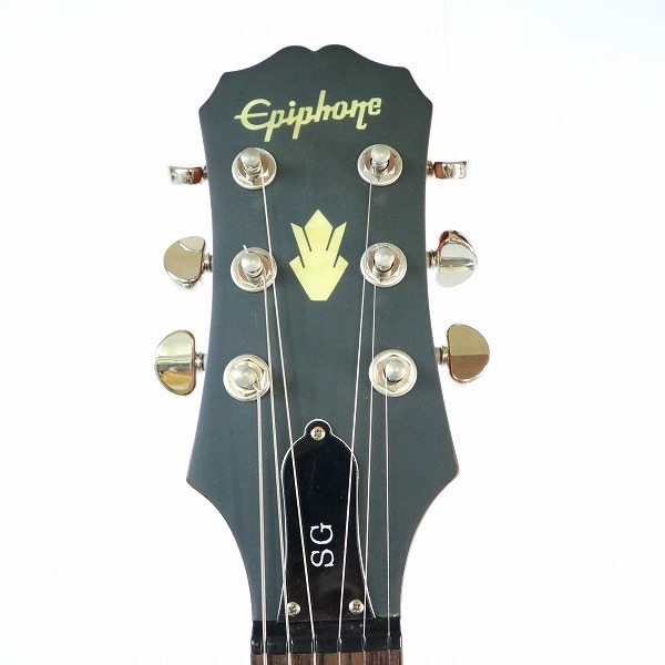 実際に弊社で買取させて頂いた★Epiphone/エピフォン Worn G-400 SG サテンフィニッシュ エレキギター  動作確認済みの画像 2枚目