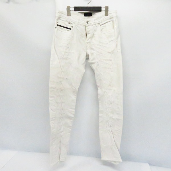 実際に弊社で買取させて頂いたDIESEL BLACK GOLD/ディーゼル ブラック ゴールド TYPE 253 ダメージ加工 ストレッチ デニムパンツ Size：30
