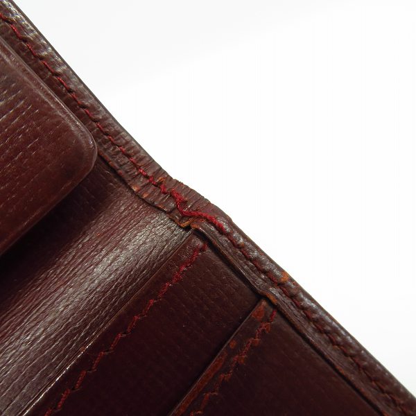 実際に弊社で買取させて頂いたCartier/カルティエ マストライン 二つ折り レザー長財布の画像 6枚目