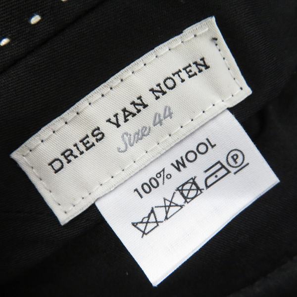 実際に弊社で買取させて頂いた【未使用】DRIES VAN NOTEN/ドリスヴァンノッテン PATRINI TRIS 9185 サイドパイピングパンツ/44の画像 3枚目