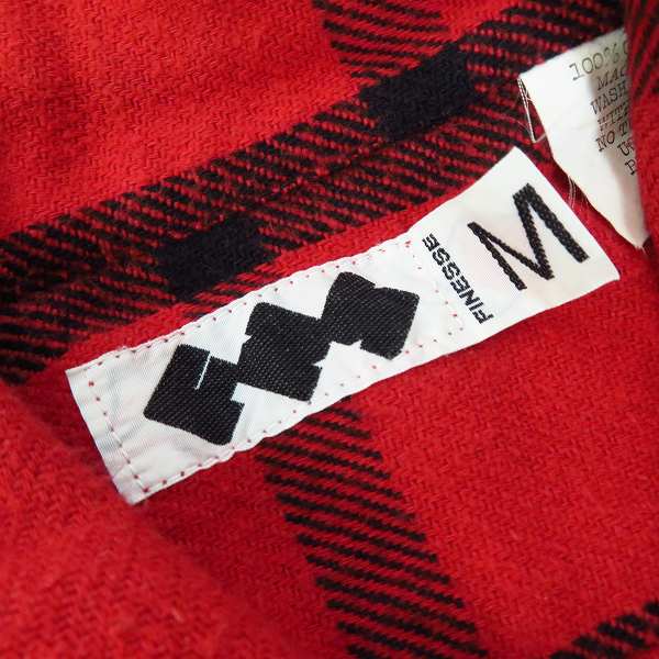 実際に弊社で買取させて頂いたFINESSE×GOOD ENOUGH/フィネス×グッドイナフ ブロックチェック ネルシャツ Mの画像 2枚目