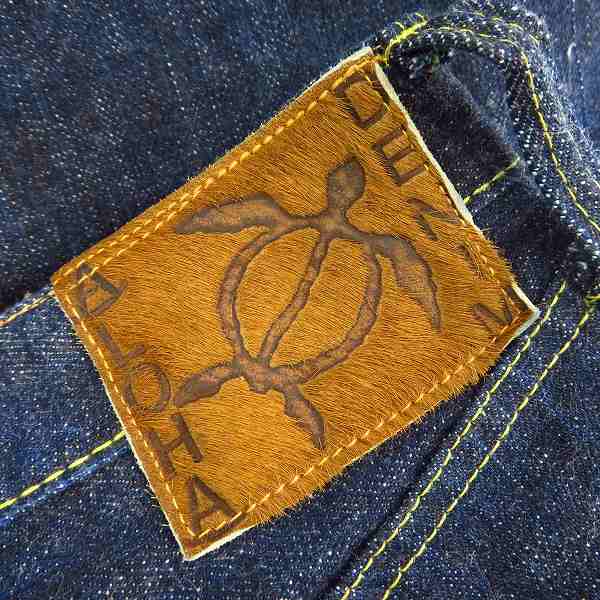 実際に弊社で買取させて頂いたSUGAR CANE/シュガーケーン ALOHA DENIM/ボタンフライデニム W36/L34の画像 2枚目
