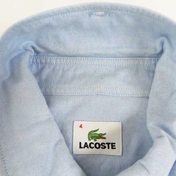 実際に弊社で買取させて頂いたLACOSTE/ラコステ コットン 長袖 オックスフォードシャツ CH878E/4 2点セットの画像 3枚目