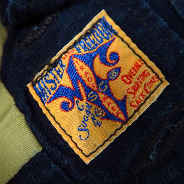 実際に弊社で買取させて頂いたMister Freedom x SUGAR CANE ミスターフリーダム×シュガーケーン INDIGO CANVAS RANGE VEST 切替 デニムベスト SC12516/36
 の画像 4枚目