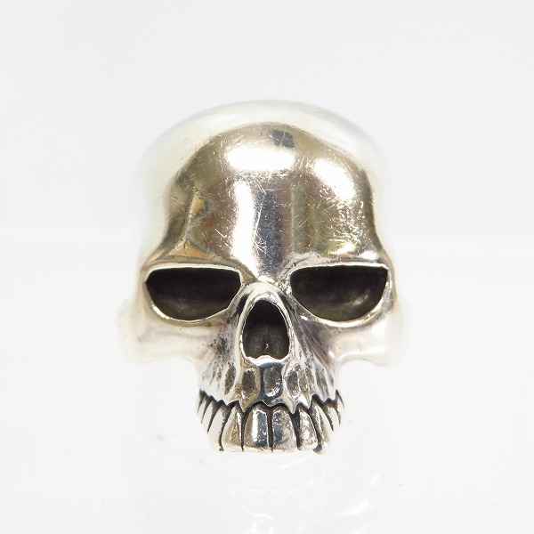 実際に弊社で買取させて頂いたCRAZY PIG/クレイジーピッグ LARGE EVIL SKULL/ラージ エビル スカルリング ＃27/15号の画像 1枚目