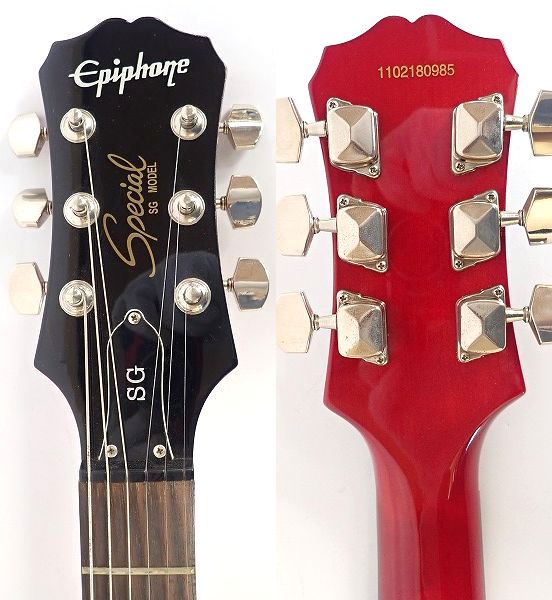 実際に弊社で買取させて頂いた★Epiphone/エピフォン SG Special エレキギター ソフトケース付の画像 2枚目
