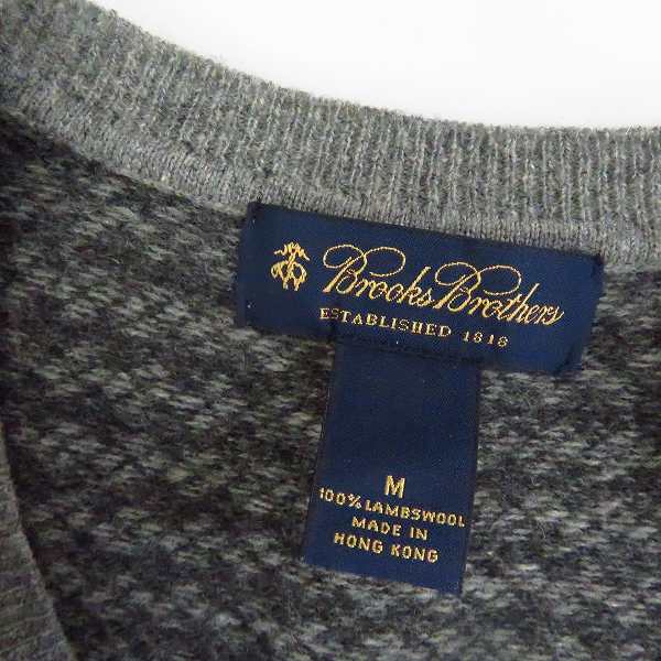 実際に弊社で買取させて頂いたBROOKS BROTHERS/ブルックスブラザーズ ウールニットベスト Mの画像 2枚目