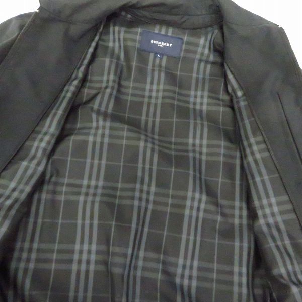 実際に弊社で買取させて頂いたBURBERRY GOLF/バーバリー ゴルフ ジップアップジャケット ブラック size：Lの画像 5枚目