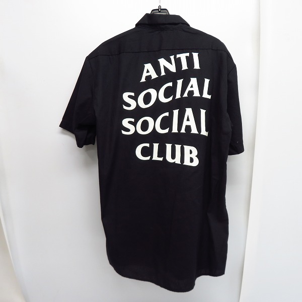 実際に弊社で買取させて頂いたANTI SOCIAL SOCIAL CLUB×Dickies/アンチソーシャルソーシャルクラブ×ディッキーズ バックプリント 半袖 ワークシャツ/Ｍの画像 1枚目