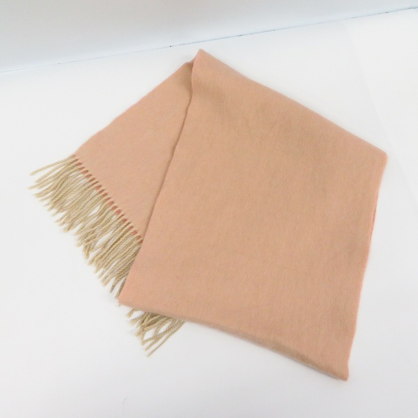 実際に弊社で買取させて頂いたGIVENCHY/ジバンシイ 2トーン フリンジ付きマフラー の画像 2枚目