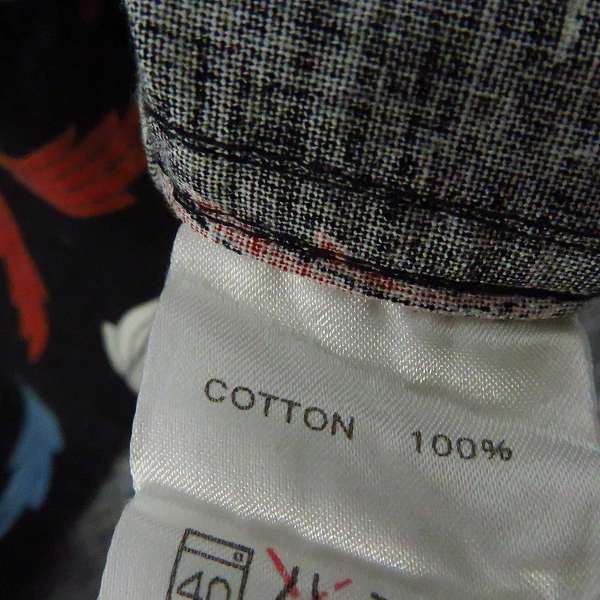 実際に弊社で買取させて頂いたCALEE/キャリー  オープンカラー 総柄 長袖 シャツ/Ｍの画像 3枚目