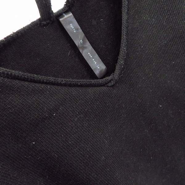 実際に弊社で買取させて頂いたwjk/ダブルジェイケイ hyper jersey V-neck Vネックカットソー ブラック 7763 hj07u XLの画像 5枚目