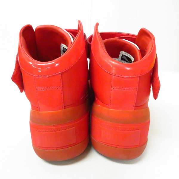 実際に弊社で買取させて頂いたPUMA×MIHARA YASUHIRO/プーマ×ミハラヤスヒロ ハイカットスニーカー 赤/28.0の画像 1枚目