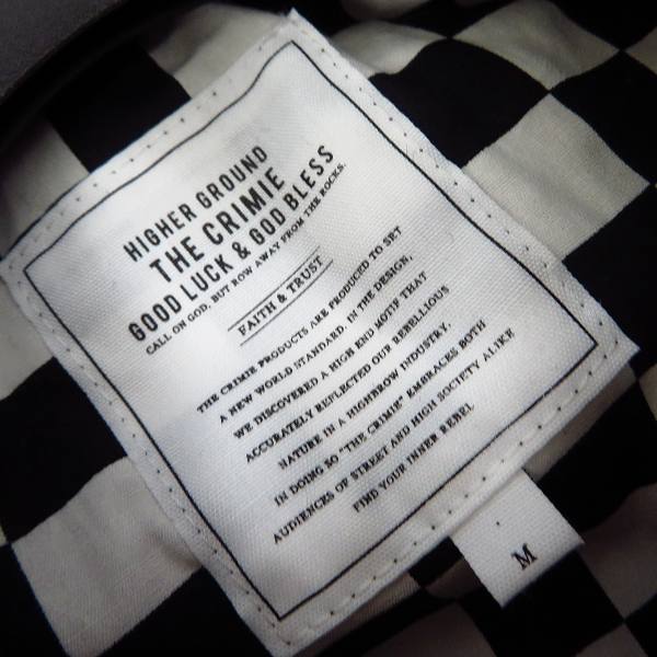 実際に弊社で買取させて頂いたCRIMIE/クライミー  裏地チェック ナイロン ミリタリー MA-1ジャケット C1E5-JK17/Mの画像 3枚目