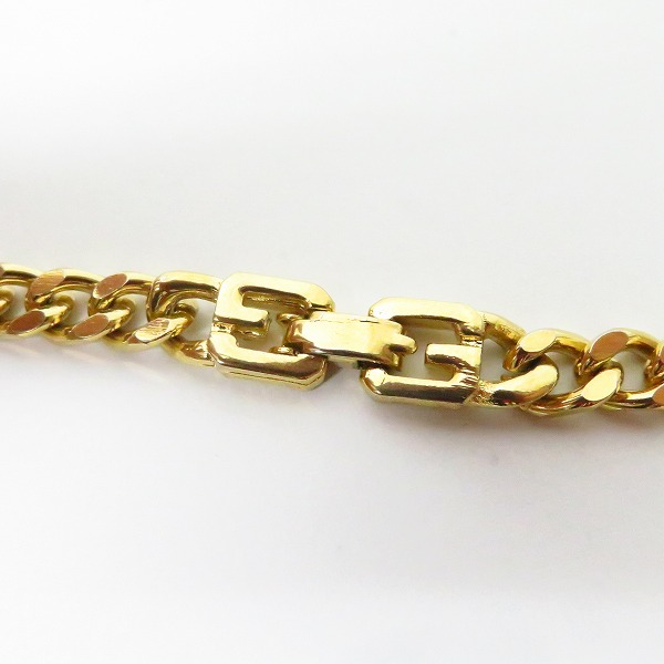 実際に弊社で買取させて頂いたGIVENCHY/ジバンシイ Gロゴ ゴールドカラー ネックレスチェーンの画像 1枚目