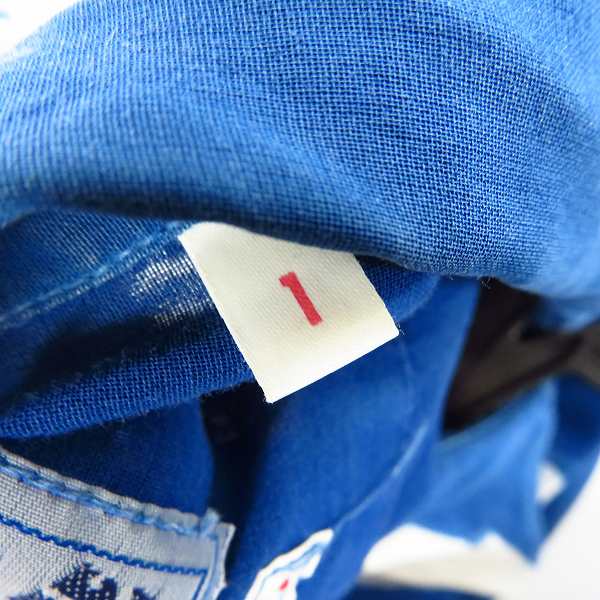 実際に弊社で買取させて頂いたBLUE BLUE/ブルーブルー ARIGATO ストライプライン 半袖シャツ 1の画像 3枚目