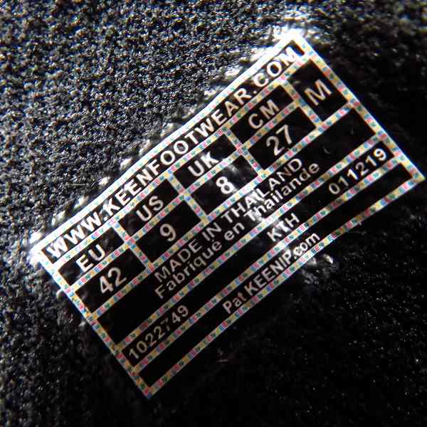 実際に弊社で買取させて頂いたKEEN/キーン  防水 ローカット スティーンズ ウォータープルーフ シンセティック 1022749 BK/MG/27の画像 5枚目