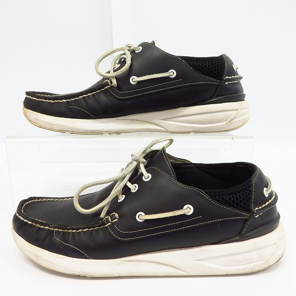 実際に弊社で買取させて頂いたvisvim/ビズビム HOCKNEY/ホックニー デッキシューズ ブラック/黒 Size：9の画像 3枚目