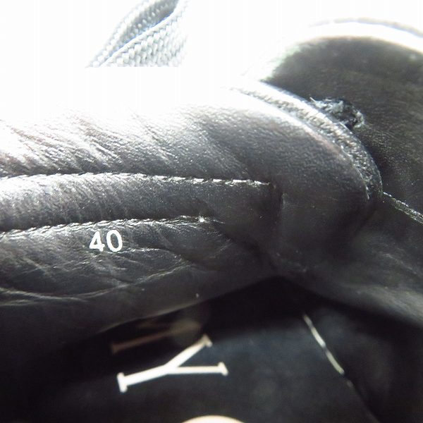 実際に弊社で買取させて頂いたJIMMY CHOO/ジミーチュウ レザーローカットスニーカー ブラック/40の画像 5枚目