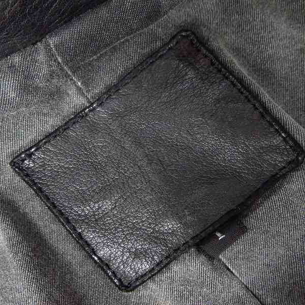 実際に弊社で買取させて頂いたBACKLASH/バックラッシュ ジャパンカーフ ダブルライダースジャケット 1368-02/Sの画像 3枚目