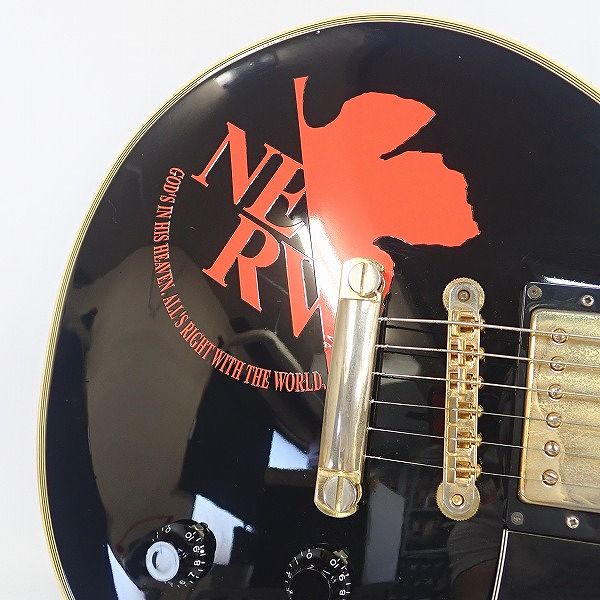 実際に弊社で買取させて頂いた★Epiphone/エピフォン Les Paul Custom/レスポール カスタム ギブソンヘッド 日本製 ギグケース付の画像 5枚目